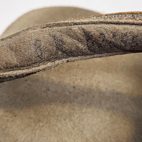 SAS Women Brown Leather Ankle Strap Sandal Size 8 Wide Comfort Flats Strappy - Picture 5 of 8